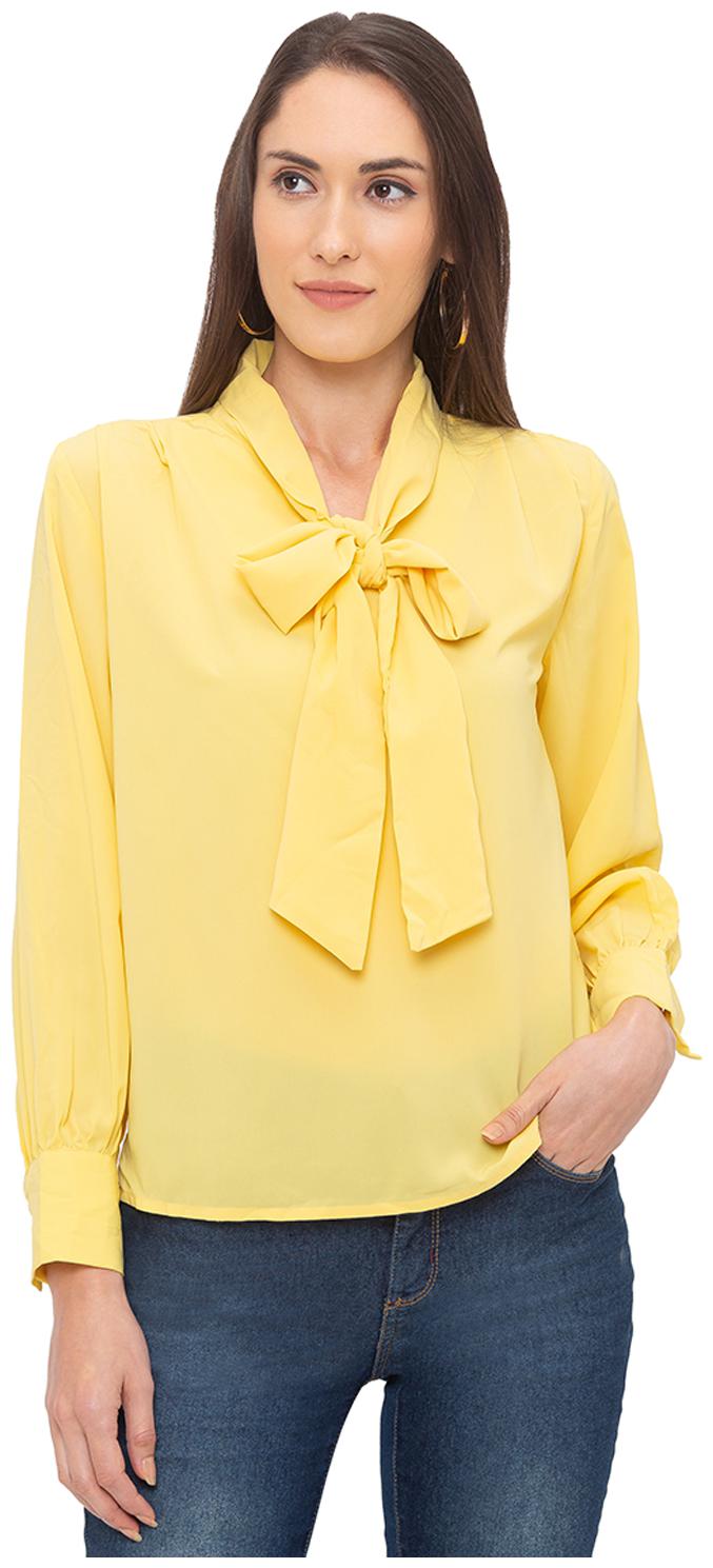 

Globus Women Solid Regular top - Yellow
