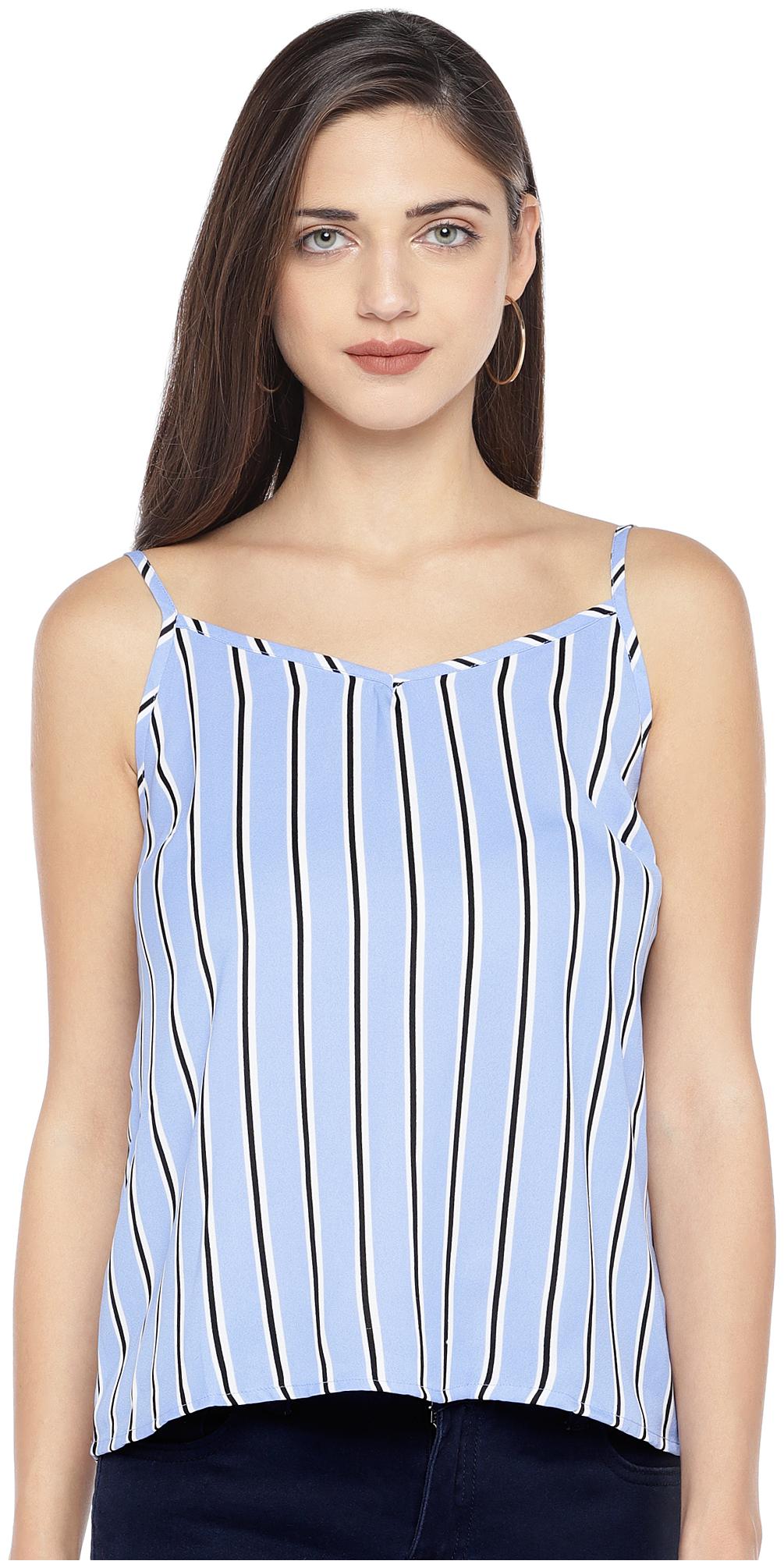 

Globus Women Striped Regular top - Blue