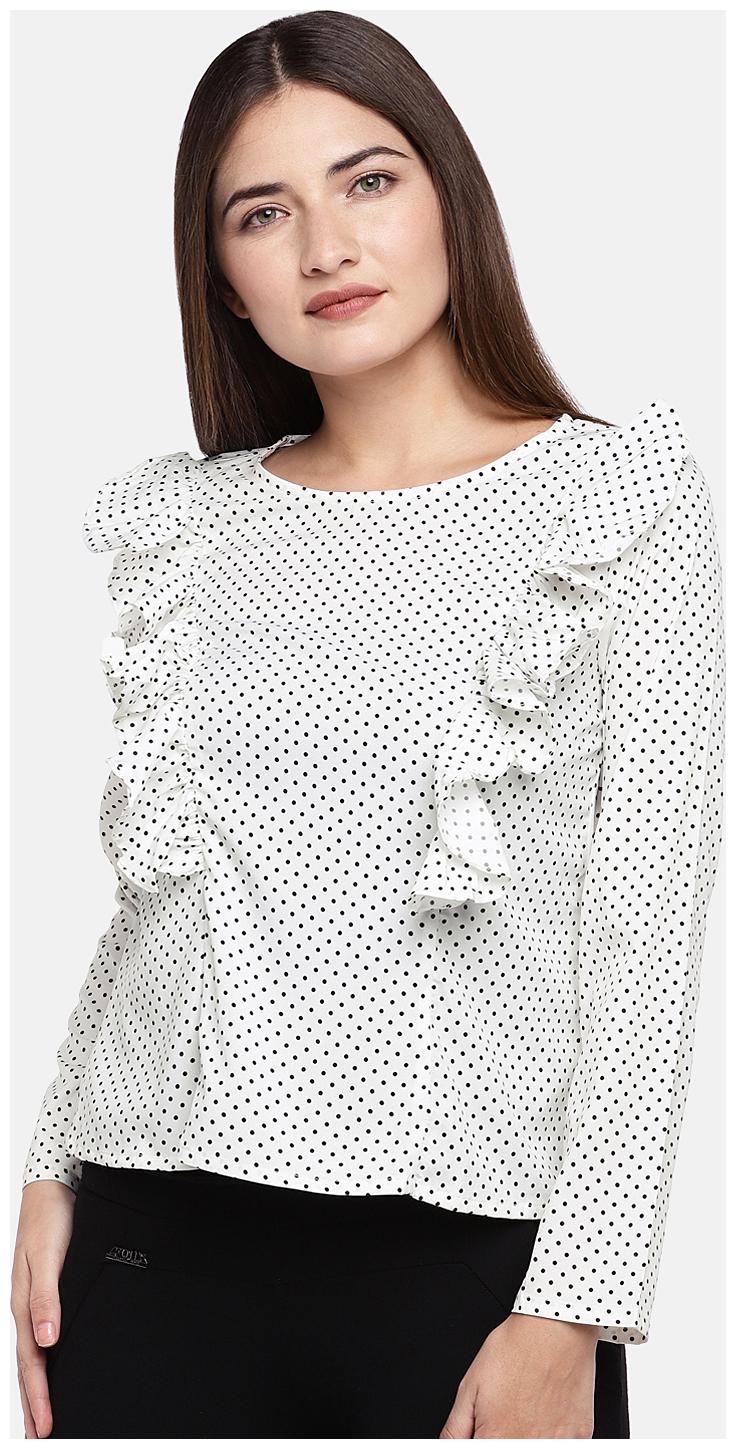 

Globus Women Printed Regular top - White