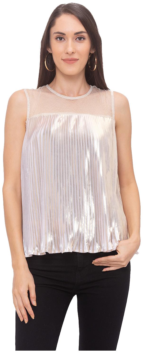 

Globus Women Striped Regular top - Gold
