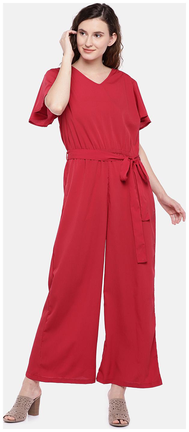 

Globus Solid Jumpsuit - Red