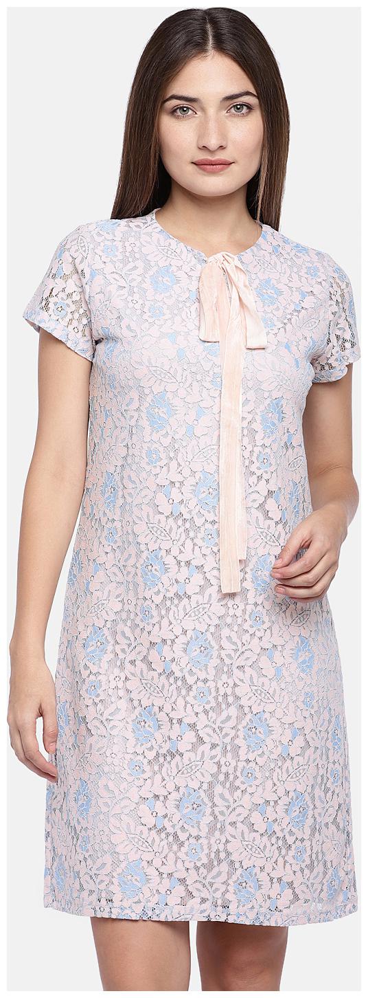 

Globus Pink Self design A-line dress