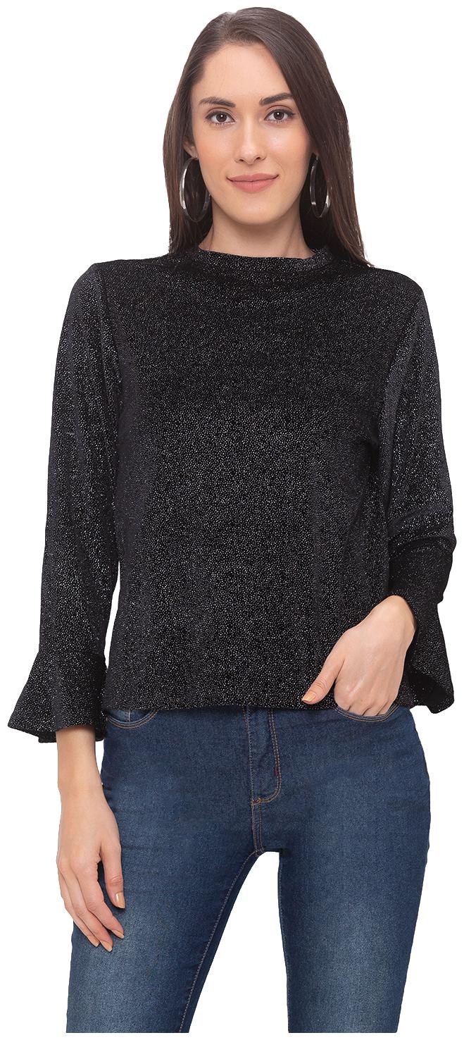 

Globus Women Embellished Regular top - Black