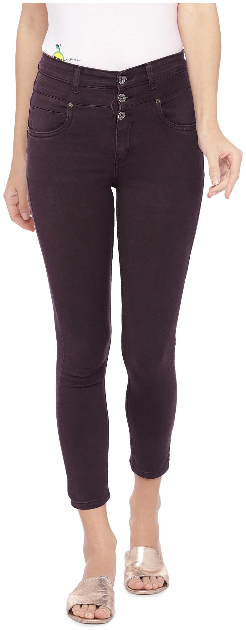 

Globus Women Maroon Slim fit Jeans