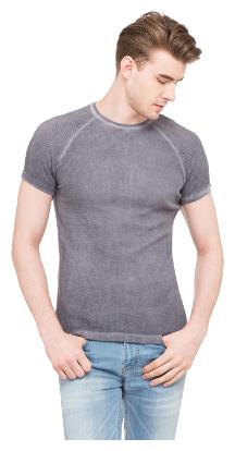 

Globus Men Grey Regular fit Cotton Round neck T-Shirt - Pack Of 1