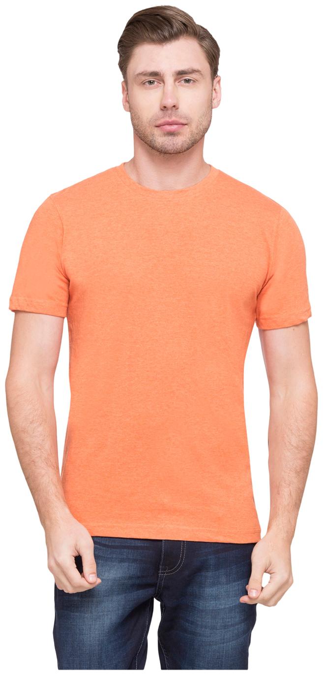 

Globus Men Orange Slim fit Cotton High neck T-Shirt - Pack Of 1