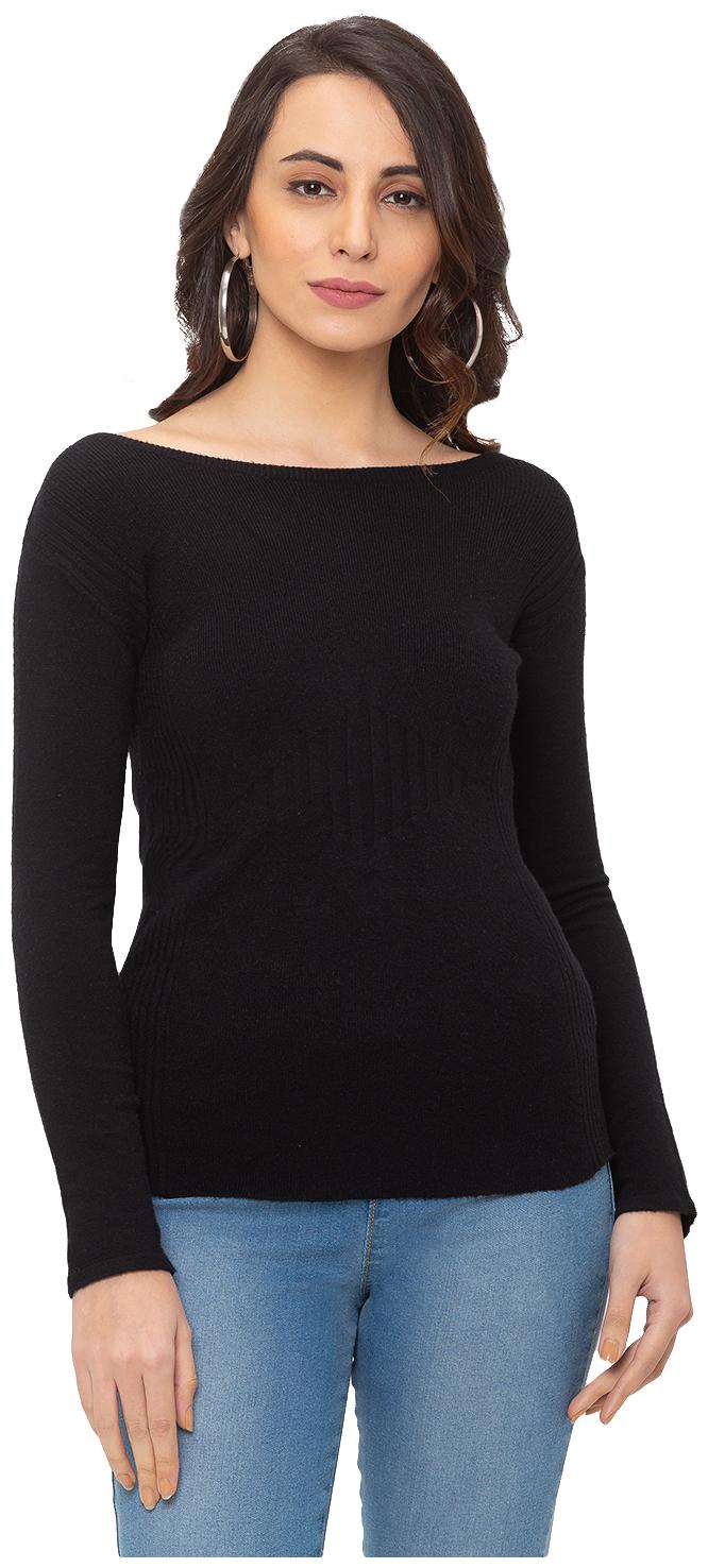 

Globus Women Solid Regular top - Black
