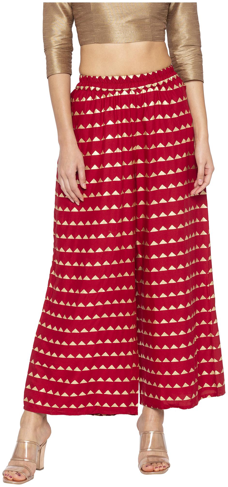 

Globus Women Red Flared fit Regular trousers