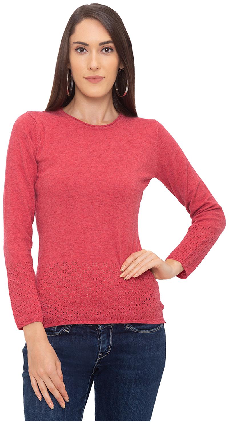 

Globus Women Self design Regular top - Pink