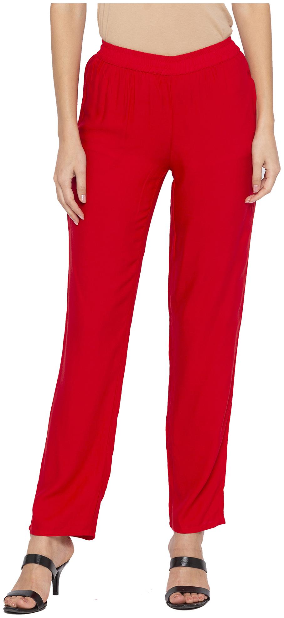 

Globus Women Red Regular fit Regular trousers