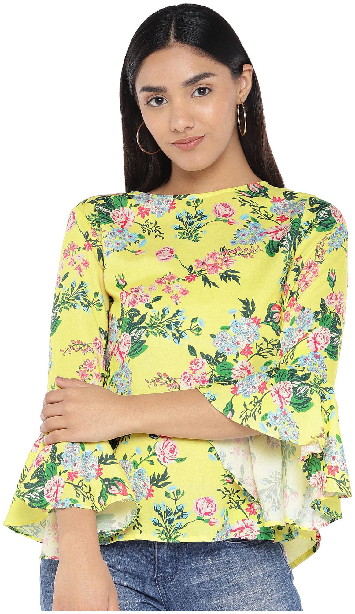 

Globus Women Floral Regular top - Yellow