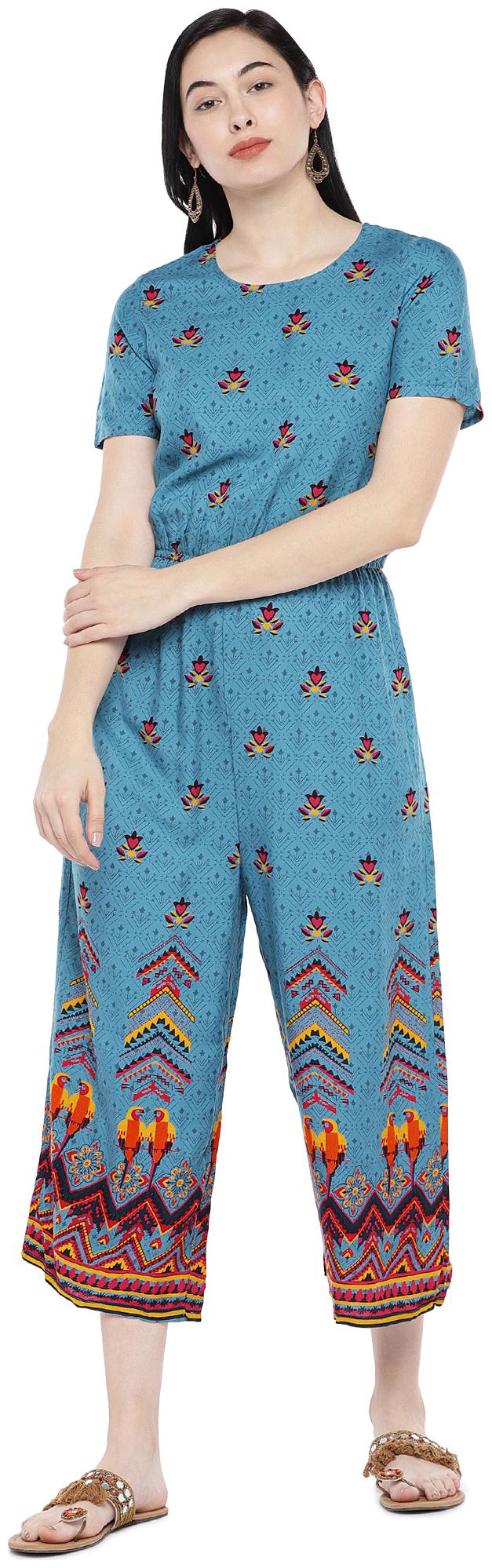 

Globus Printed Jumpsuit - Blue