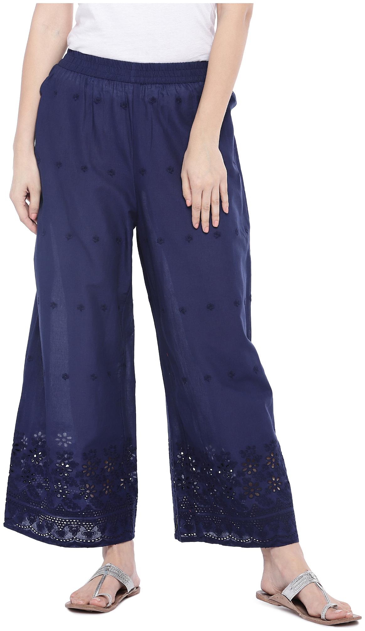 

Globus Women Blue Flared fit Parallels