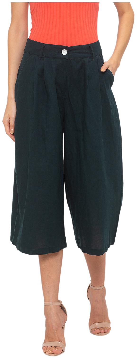 

Globus Women Cotton Solid Olive Cullotes