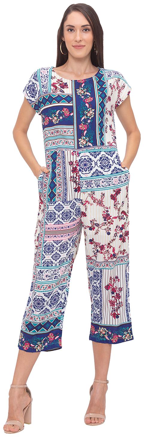 

Globus Printed Jumpsuit - Blue