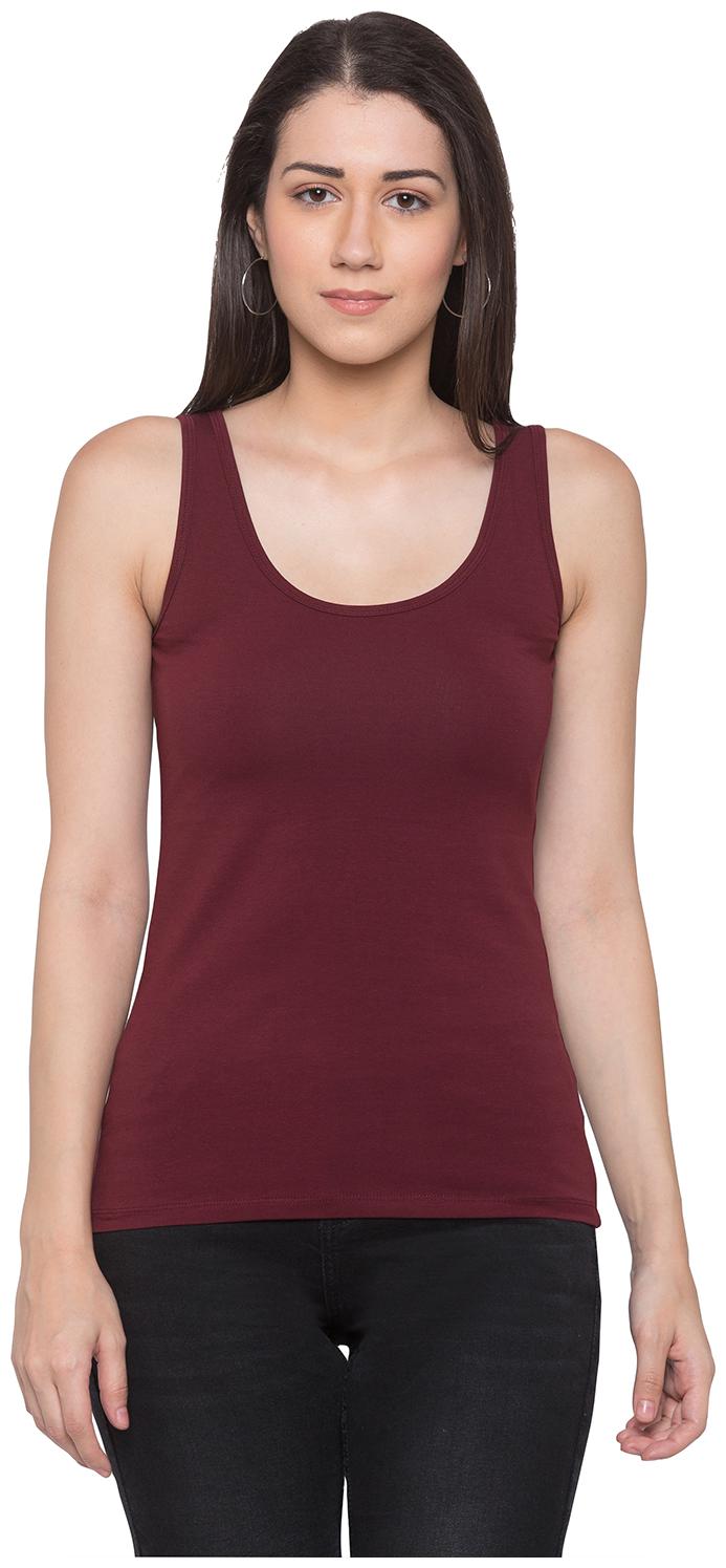 

Globus Women Solid Regular top - Maroon