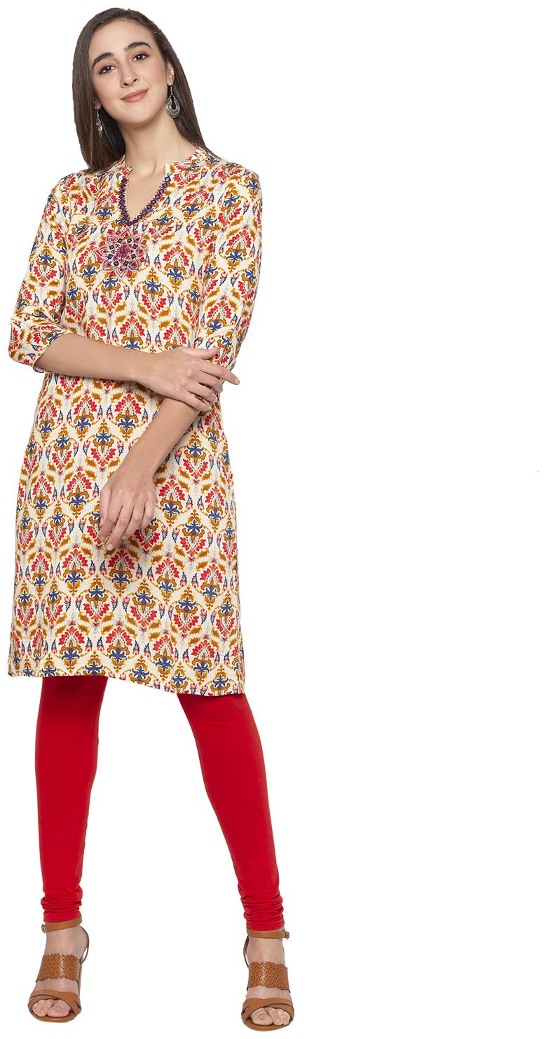

Globus Women Multi Floral Straight Kurta