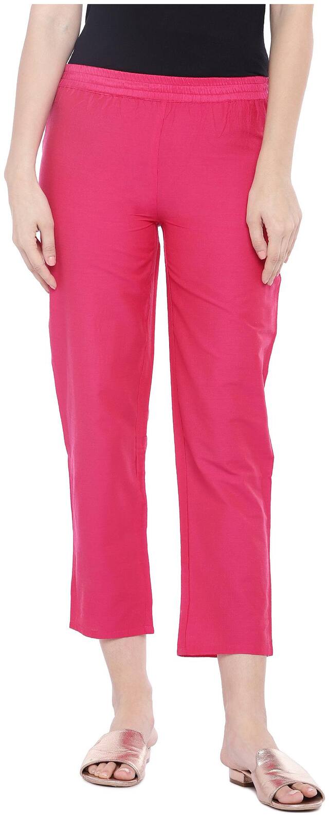 Globus Women Pink Regular fit Regular trousers