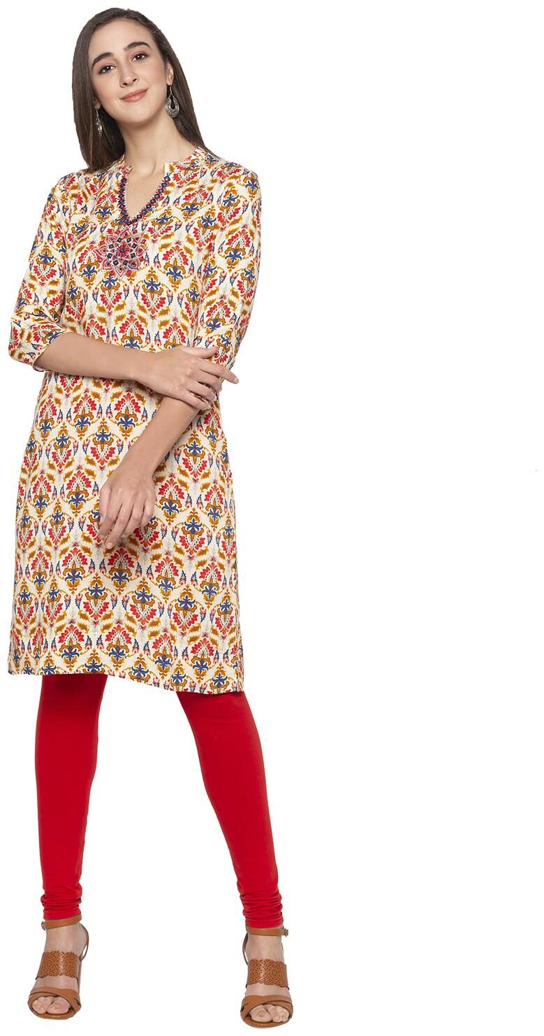 

Globus Women Multi Floral Straight Kurta