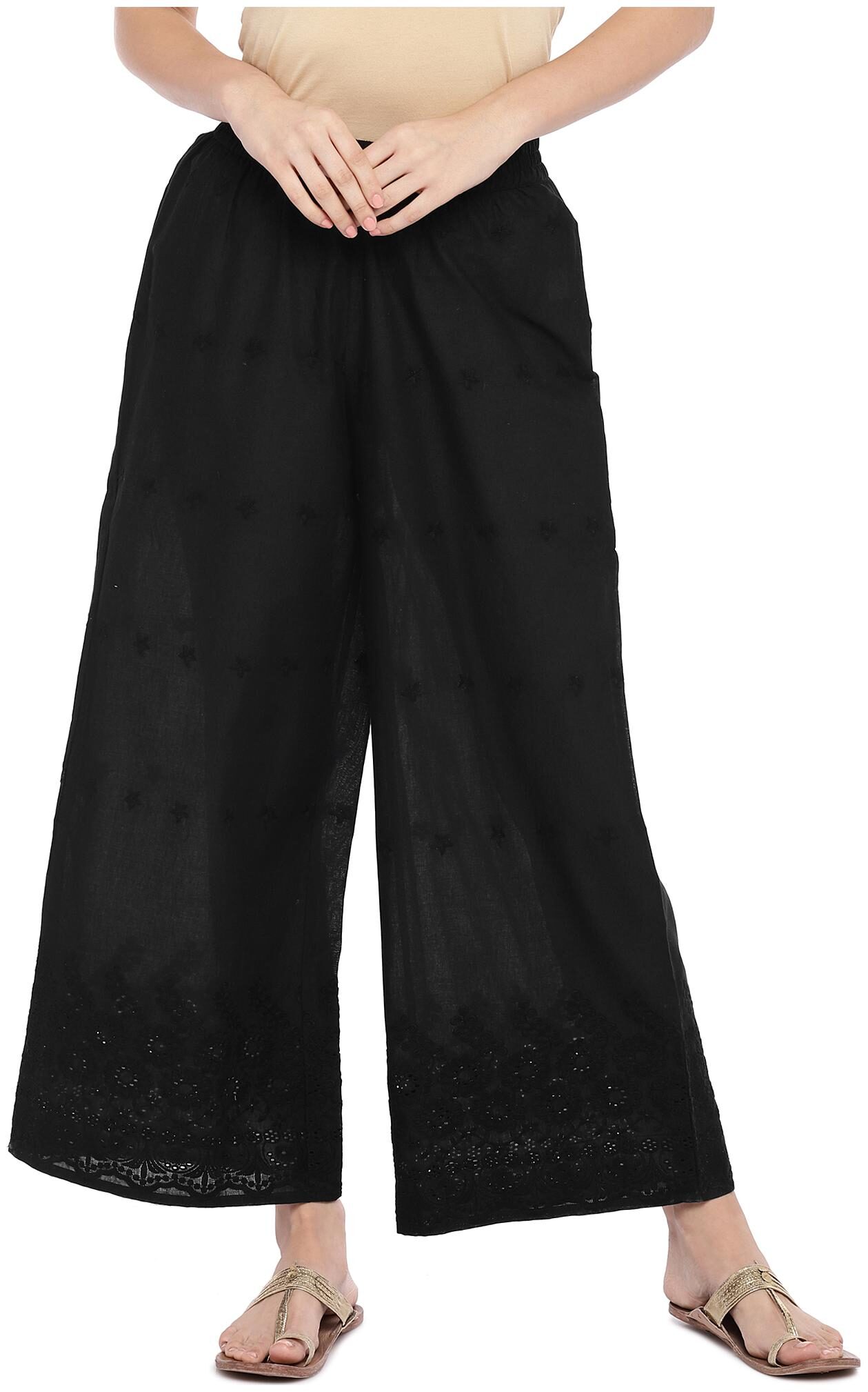 

Globus Women Black Flared fit Parallels