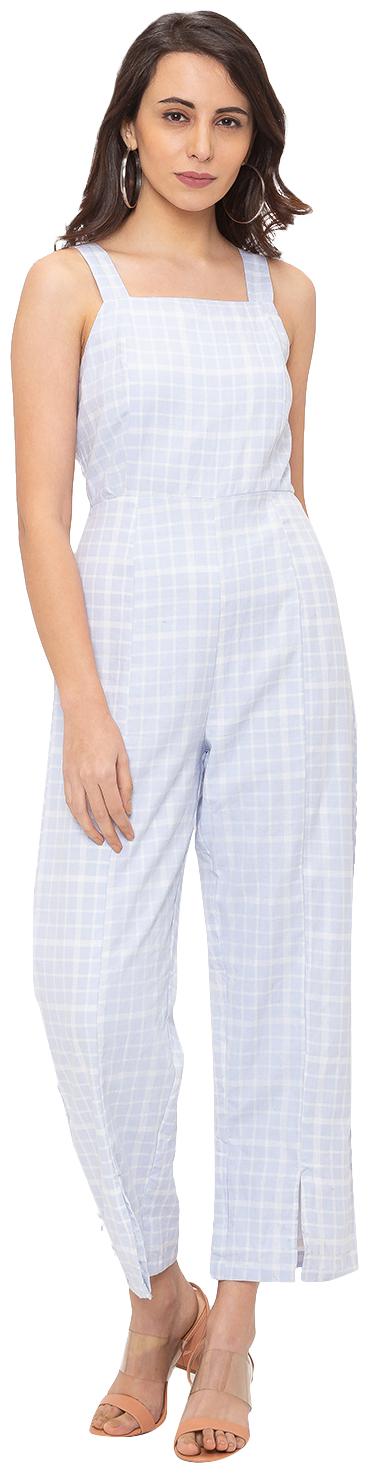 

Globus Checked Jumpsuit - Blue