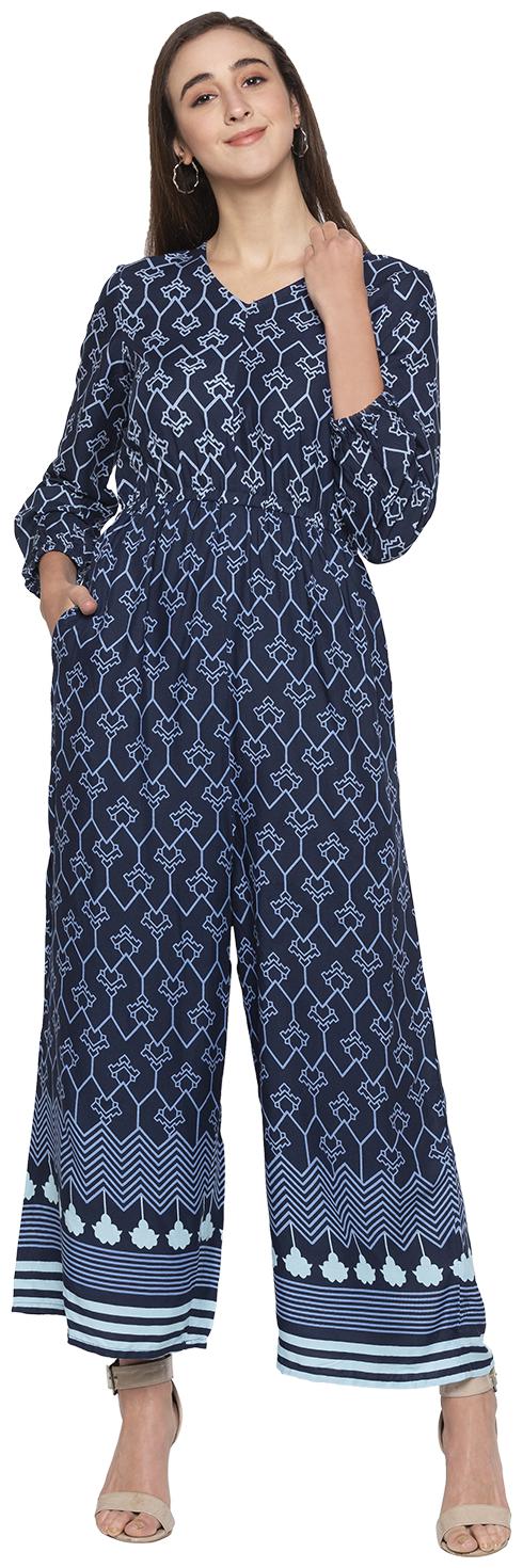 

Globus Printed Jumpsuit - Blue