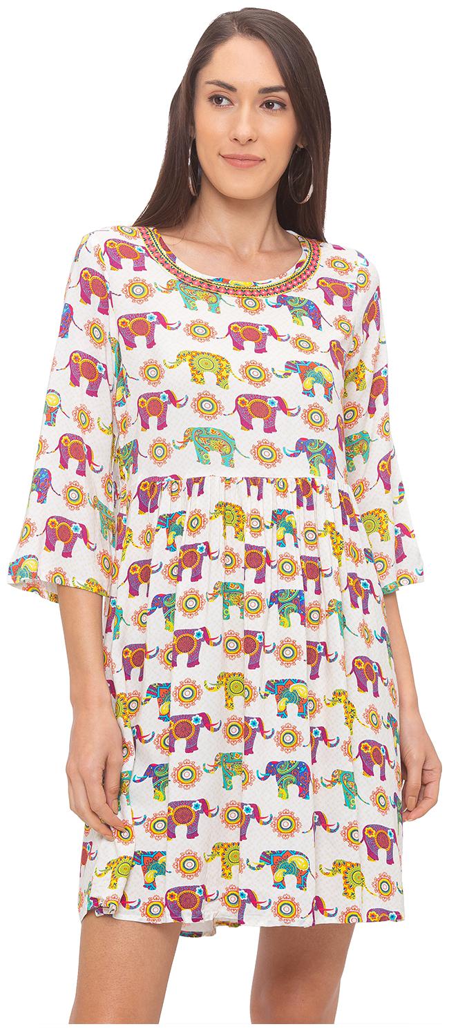 

Globus Multi Printed Fit flare dress