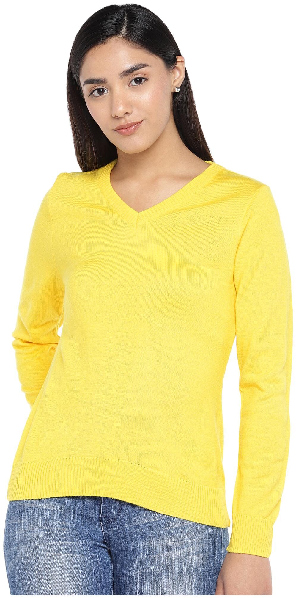 

Globus Women Solid Regular top - Yellow