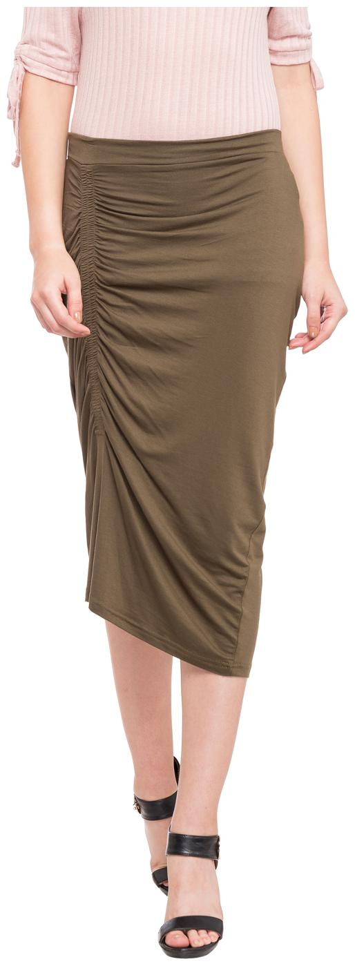 

Globus Solid Pencil skirt Midi Skirt - Green