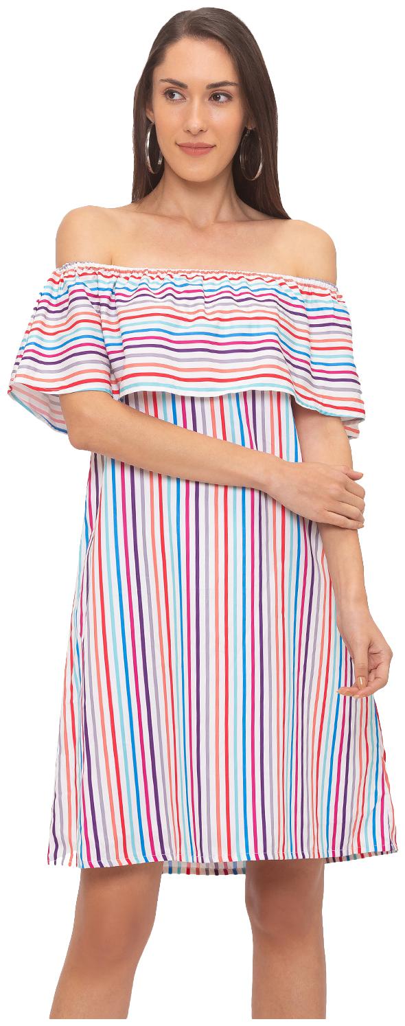 

Globus Multi Striped Sheath dress