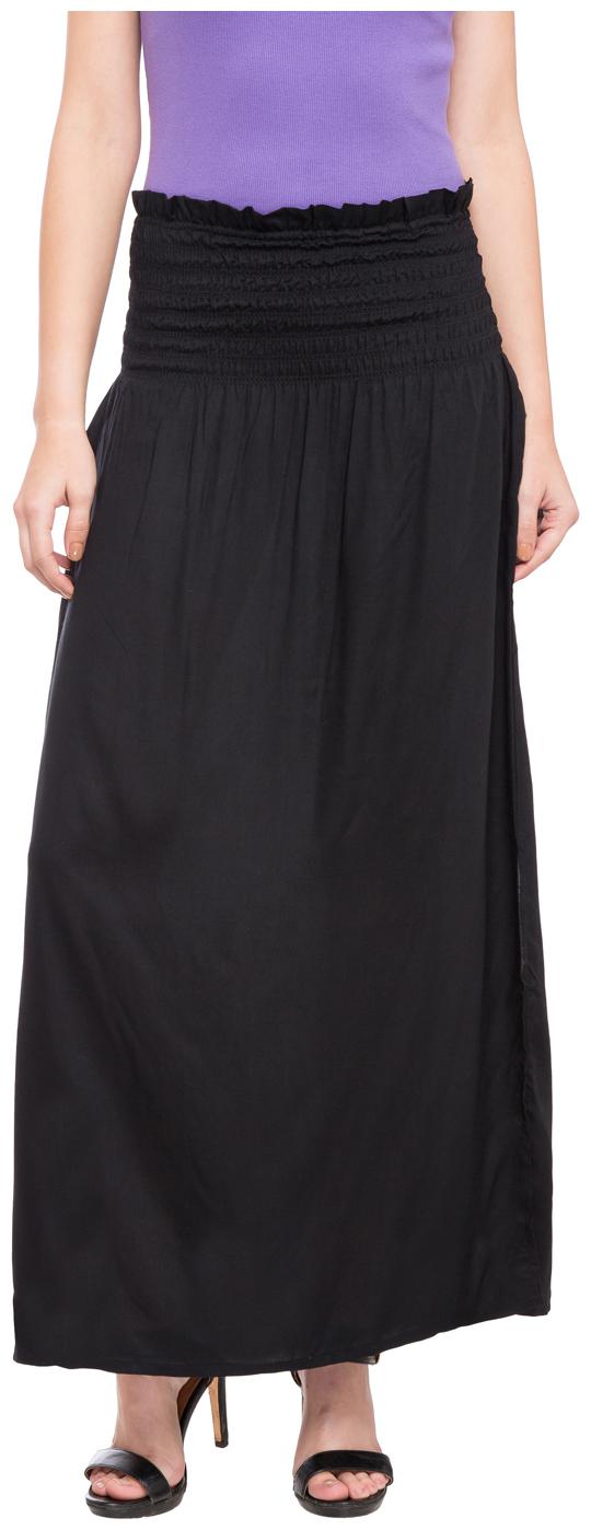 

Globus Solid Straight skirt Maxi Skirt - Black