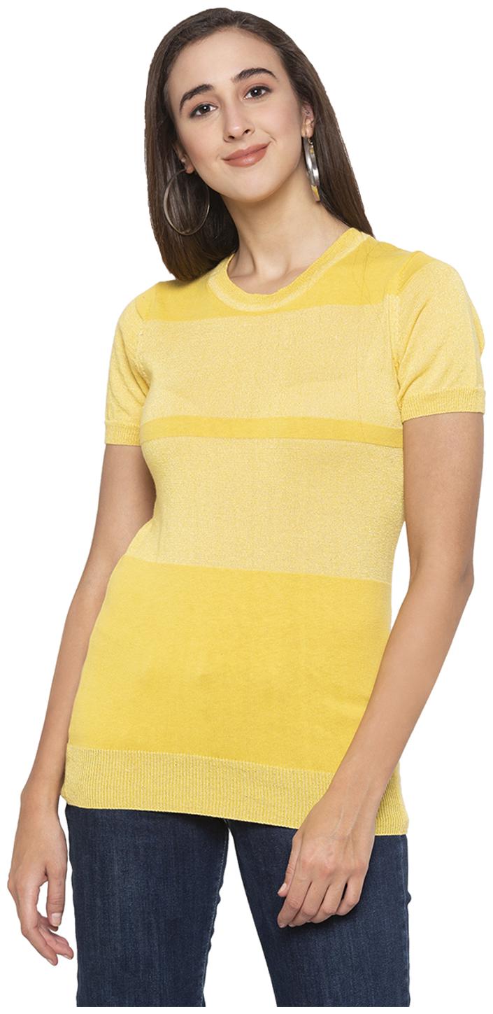 

Globus Women Striped Regular top - Yellow