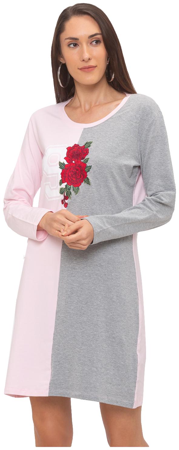 

Globus Grey Printed T shirt dress