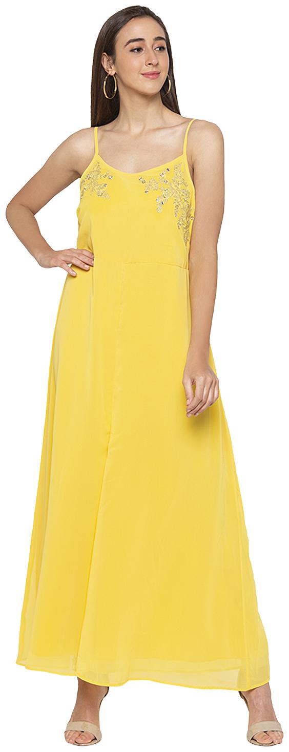 

Globus Embroidered Jumpsuit - Yellow