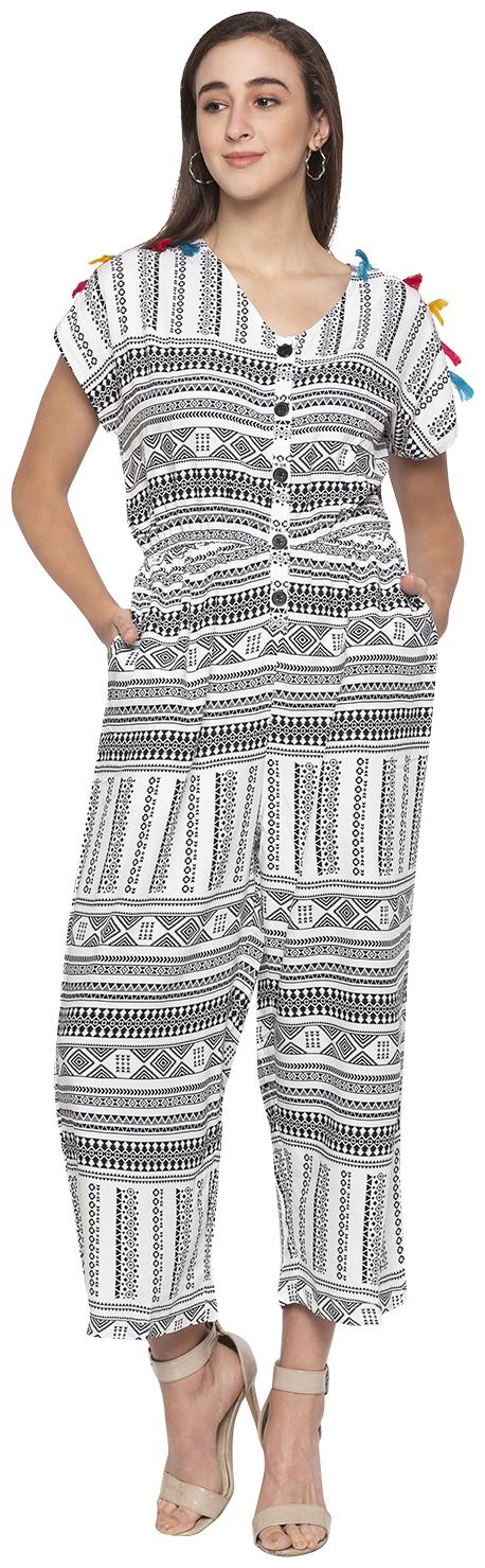 

Globus Printed Jumpsuit - White