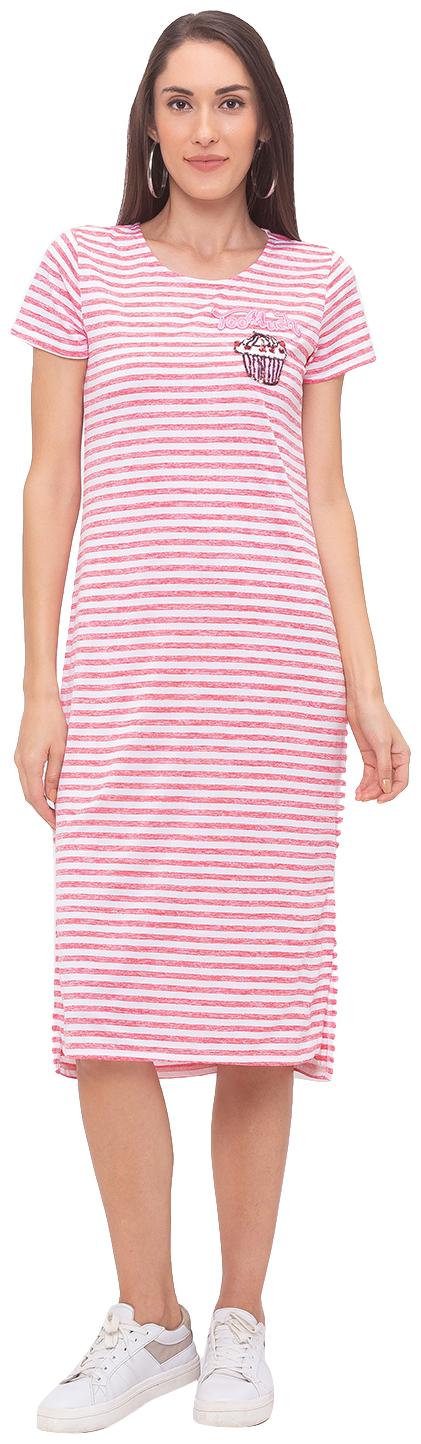 

Globus Peach Striped T shirt dress