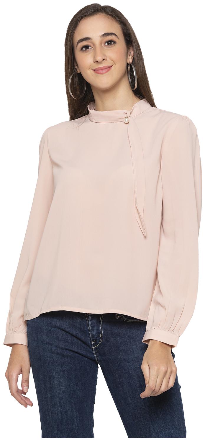 

Globus Women Solid Regular top - Peach