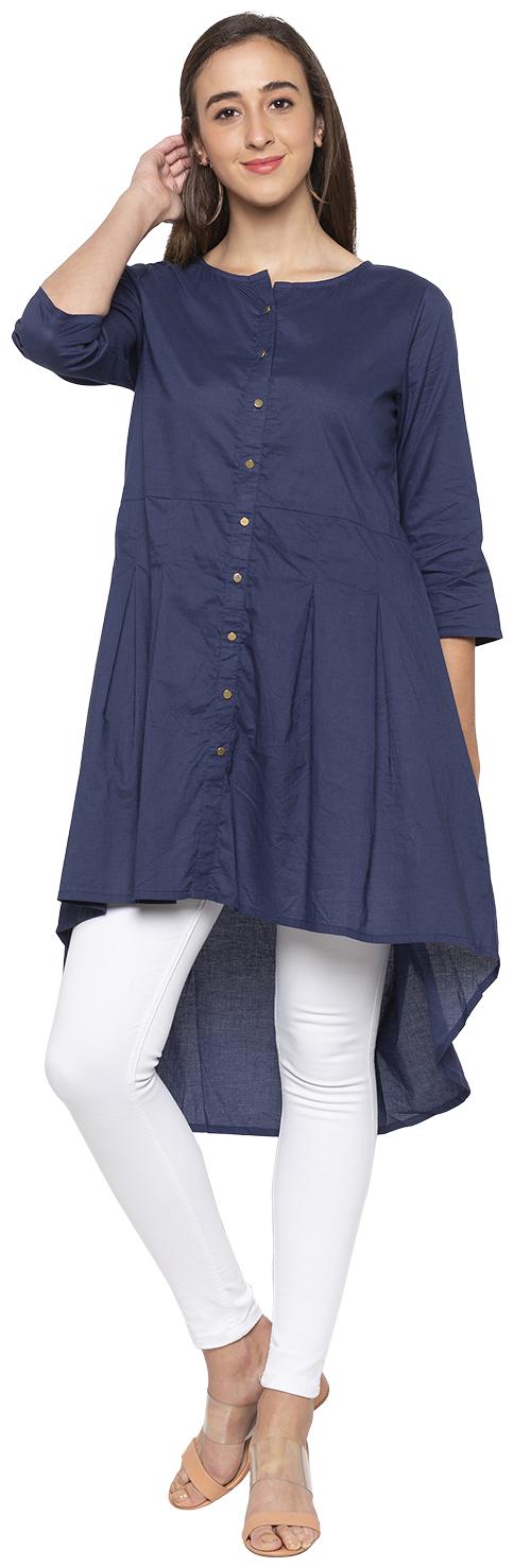 

Globus Women Solid Regular tunic - Blue