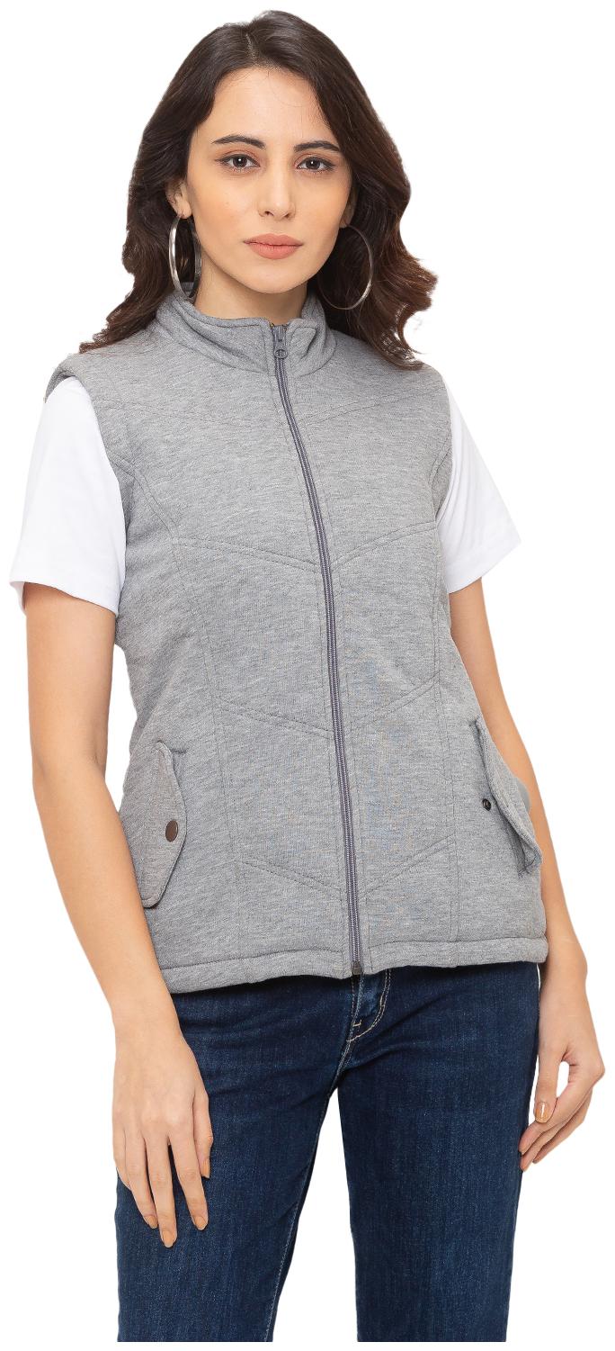 

Globus Women Solid Regular Jacket - Grey