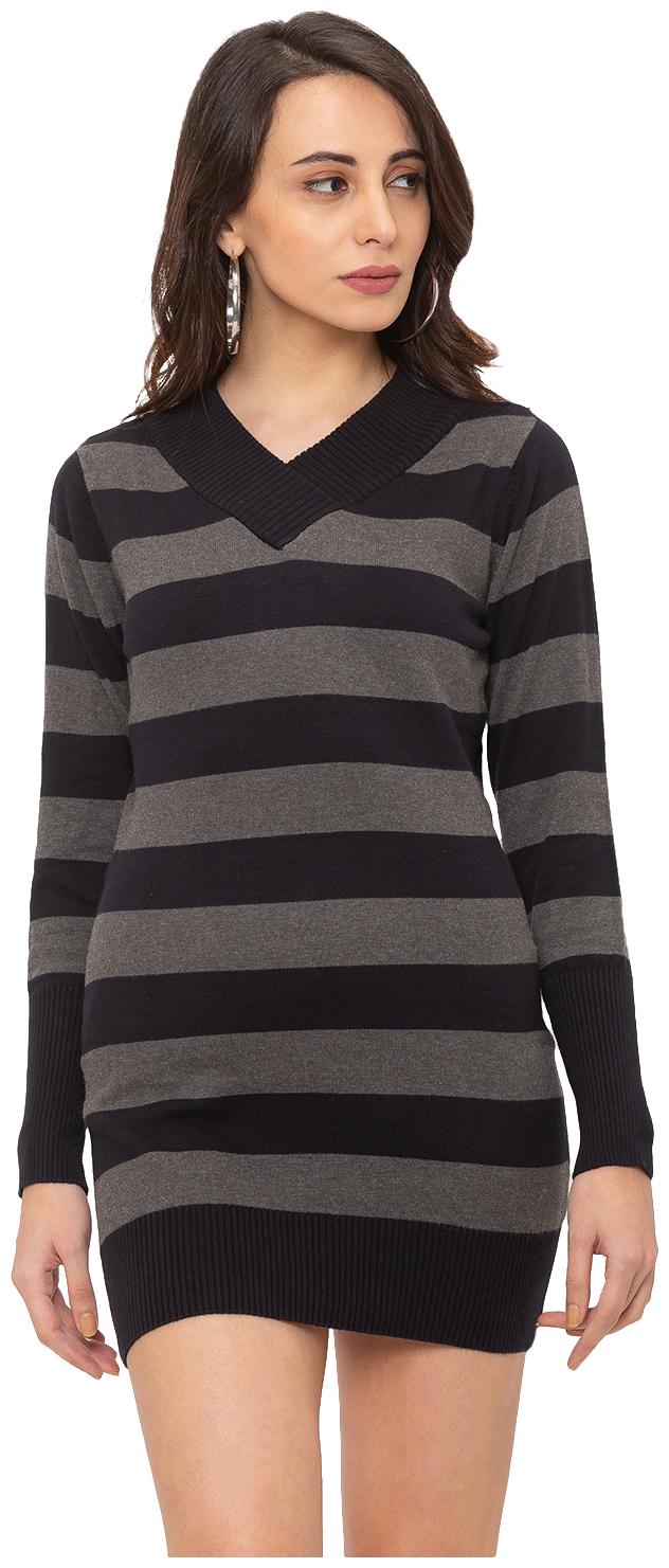 

Globus Black Striped T shirt dress