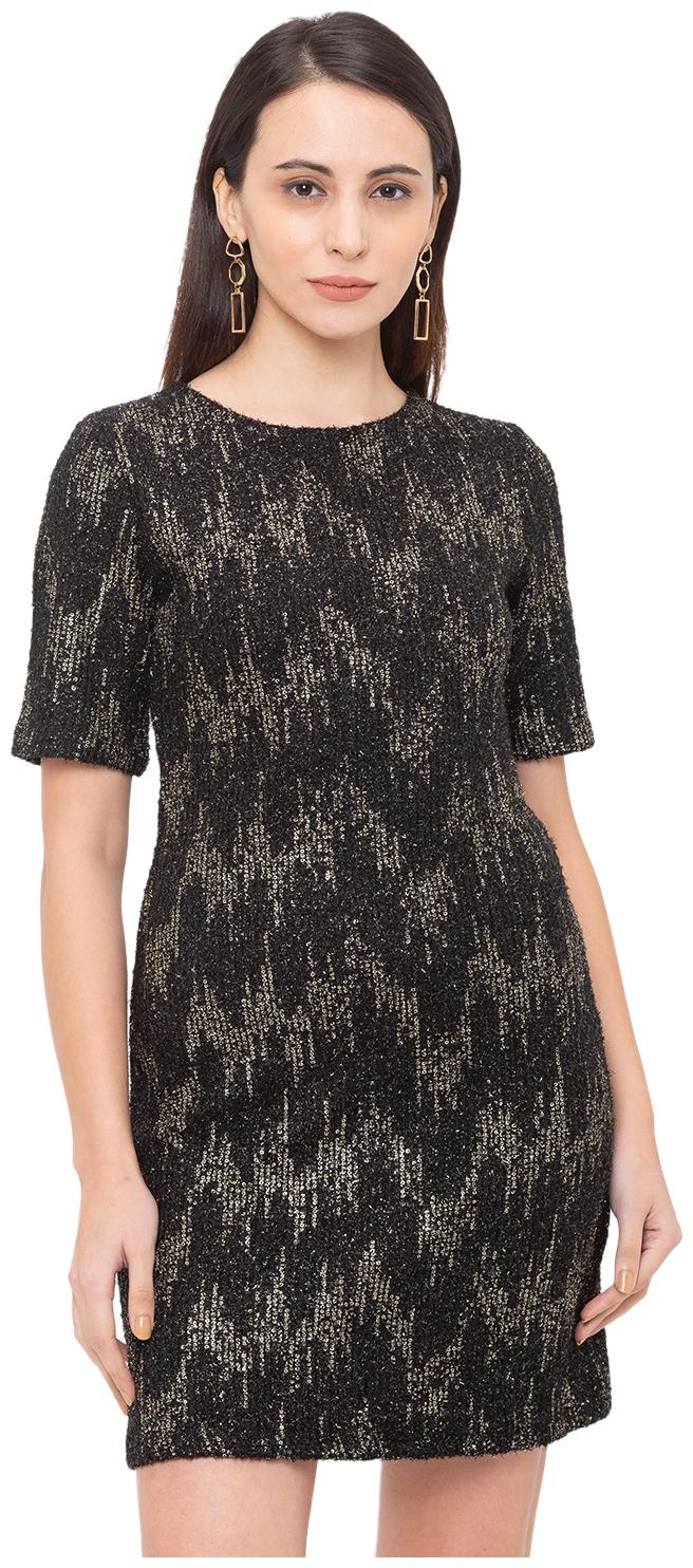 

Globus Black Embellished T shirt dress
