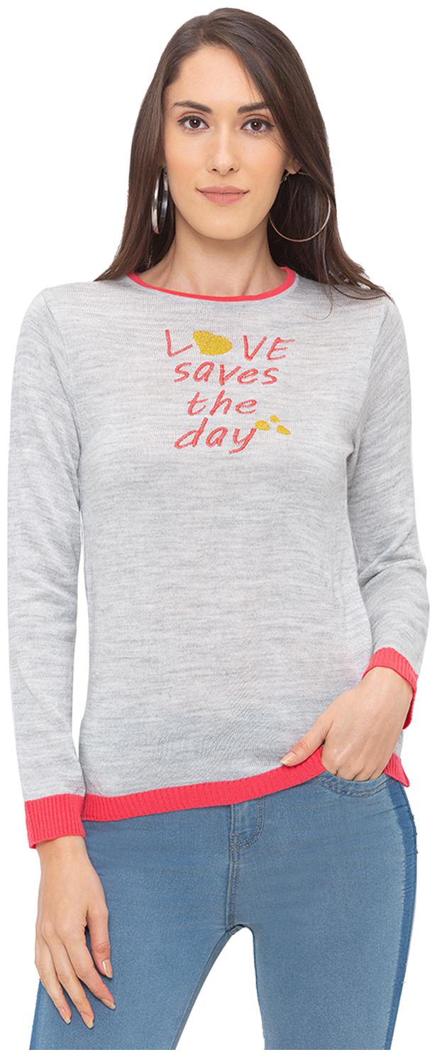 

Globus Women Printed Regular top - Grey