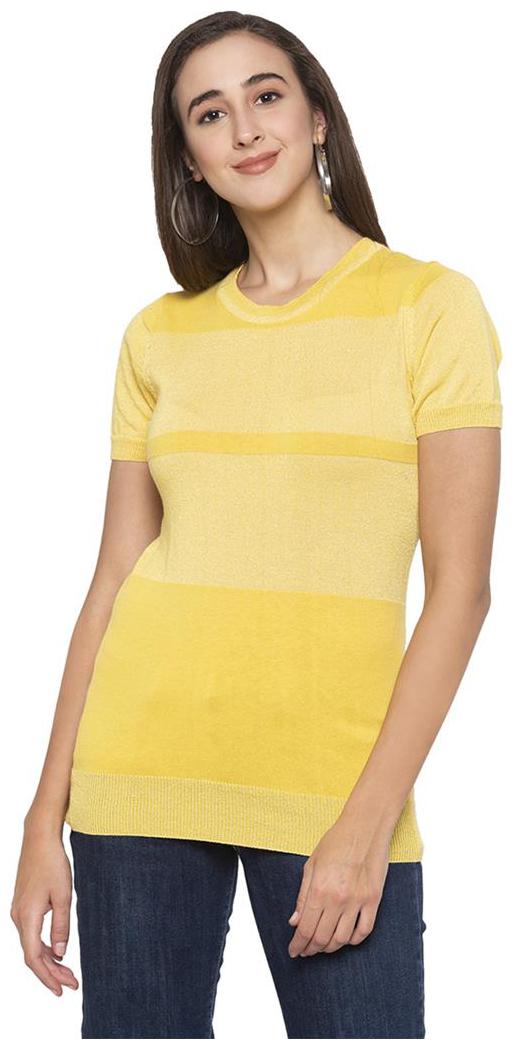 

Globus Women Striped Regular top - Yellow