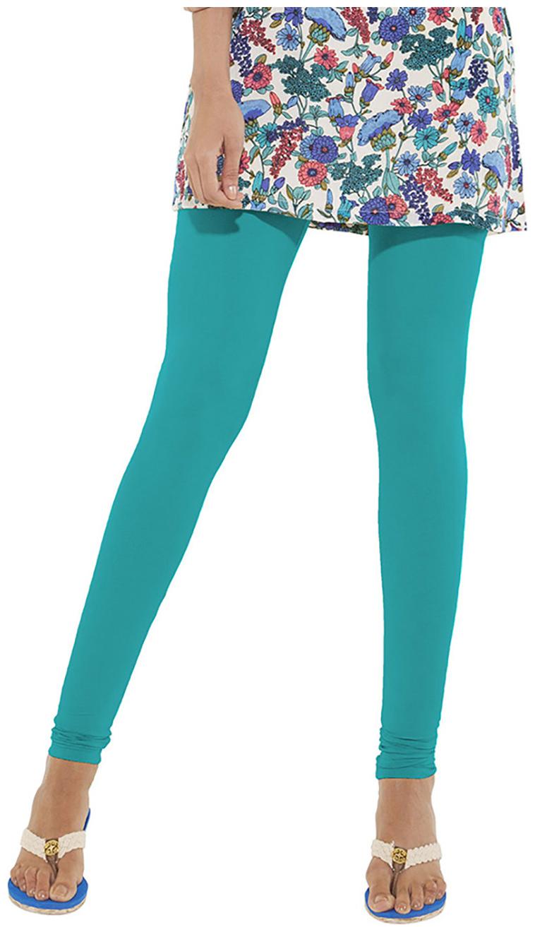 GO COLORS Cotton Blend Churidar - Blue