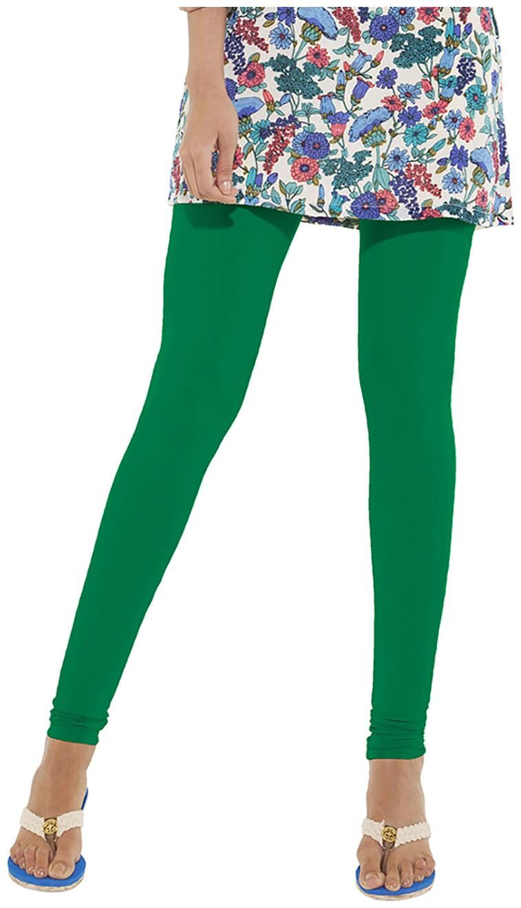 

GO COLORS Cotton Blend Churidar - Green