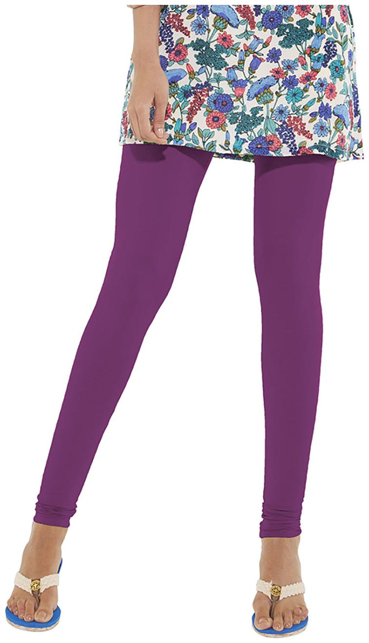 

GO COLORS Cotton Blend Churidar - Purple