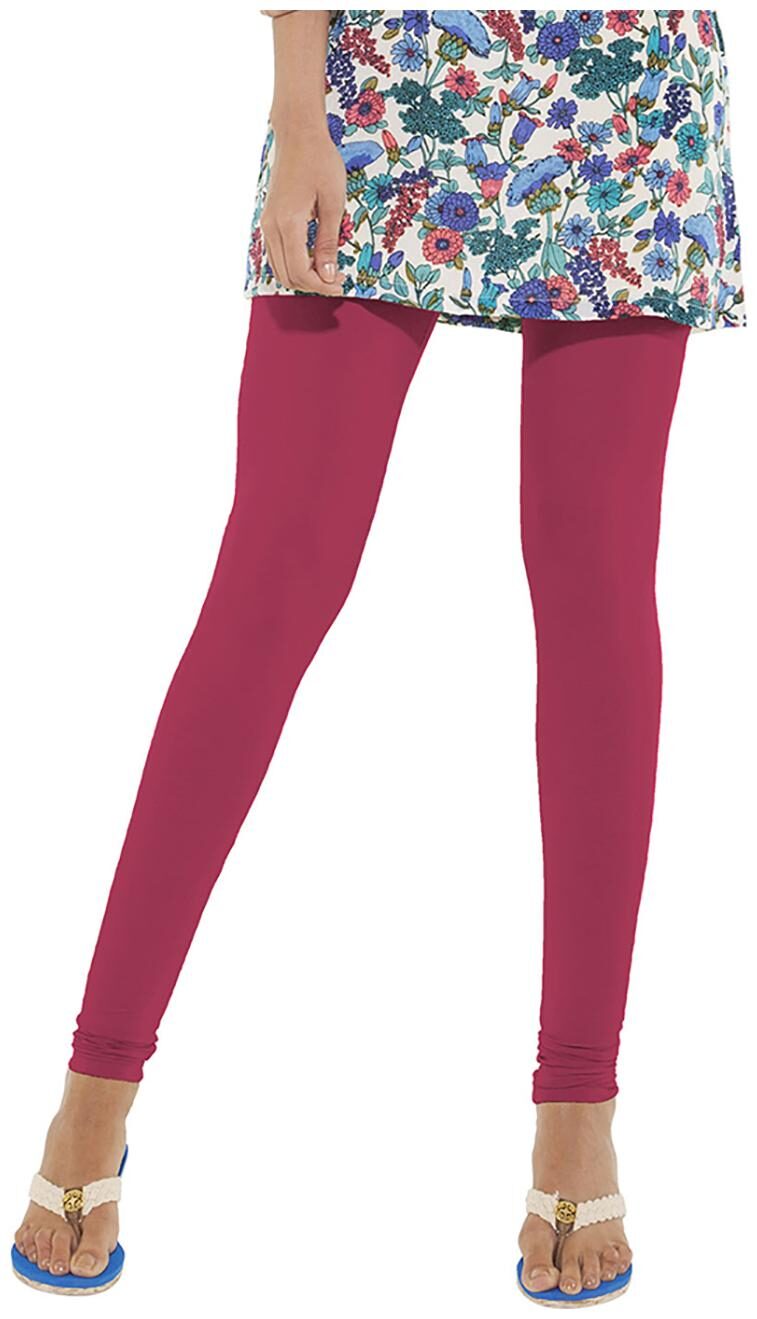 

GO COLORS Cotton Blend Churidar - Pink