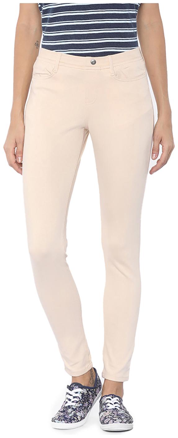 

GO COLORS Women Beige Straight fit Jeans