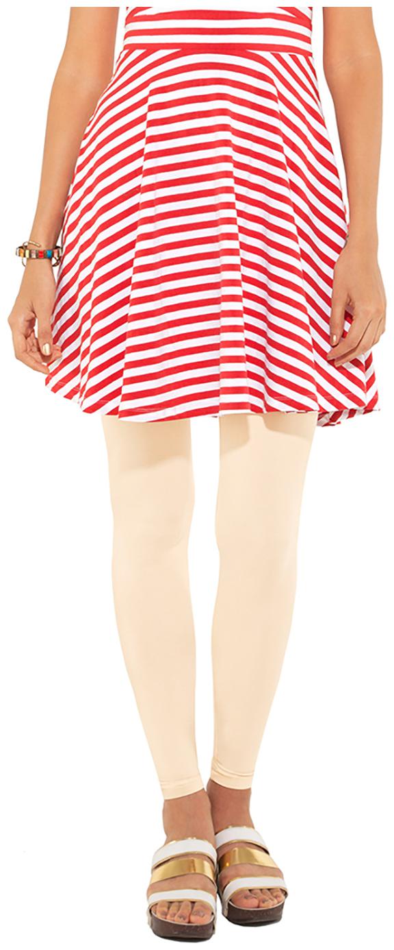 

GO COLORS Cotton Solid Beige Tights For Women