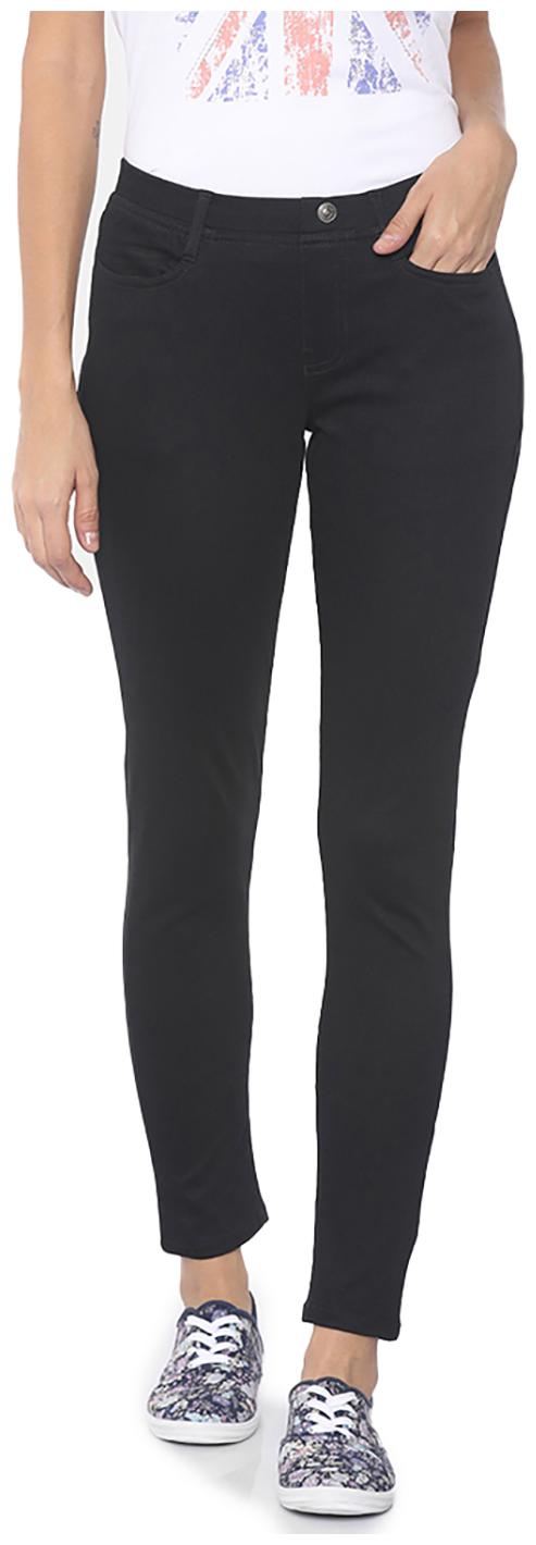 

GO COLORS Women Black Straight fit Jeans